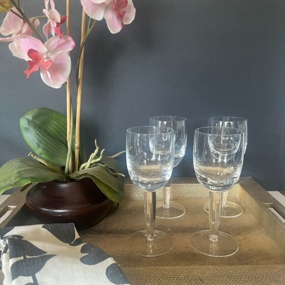 Denby "White" Set Of 4 White Wine Glasses Made In Sweden Vintage Hard to Find - Picture 2 of 7
